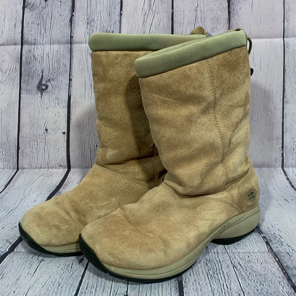 Merrell Womens Primo Chill Massif Suede Winter Boots Tan Sz 7 Waterproof Casual